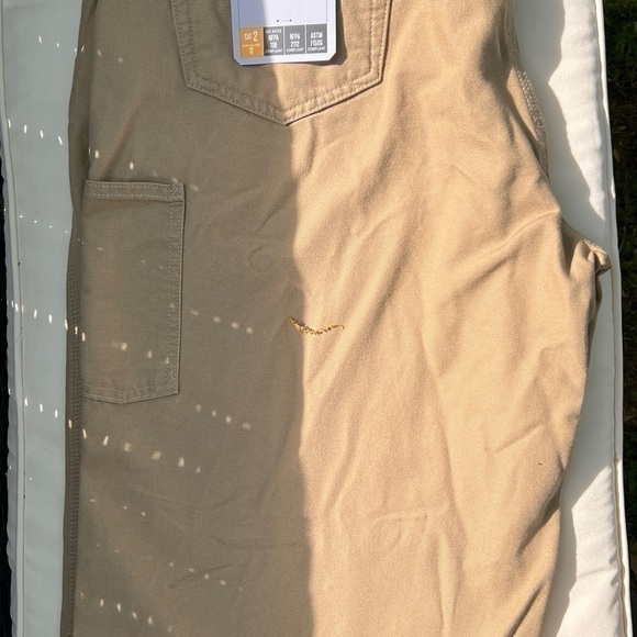 NWT Carhartt Fire Resistant Khaki Pants 2112 Cat 2 Size: 42/32 - Picture 3 of 14